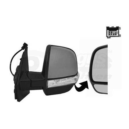 Rétroviseur éléctrique complet gauche