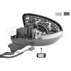 Rétroviseur extérieur gauche