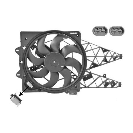 Cadre + hélice + moteur ventilateur