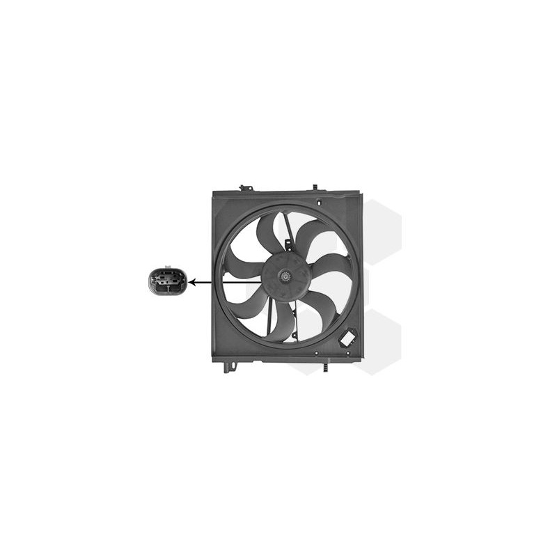 Cadre + hélice + moteur ventilateur