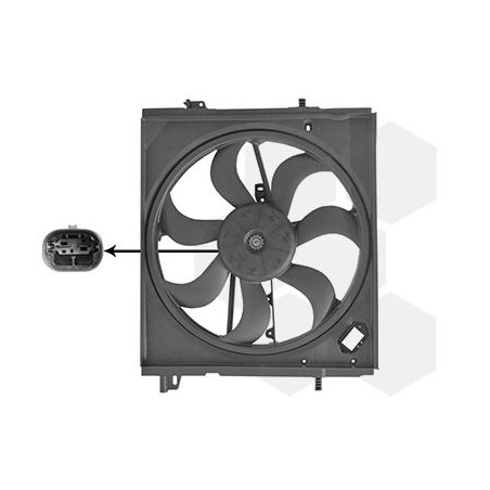 Cadre + hélice + moteur ventilateur