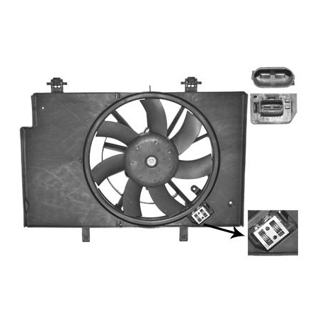 Cadre + hélice + moteur ventilateur