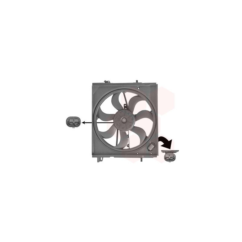 Cadre + hélice + moteur ventilateur