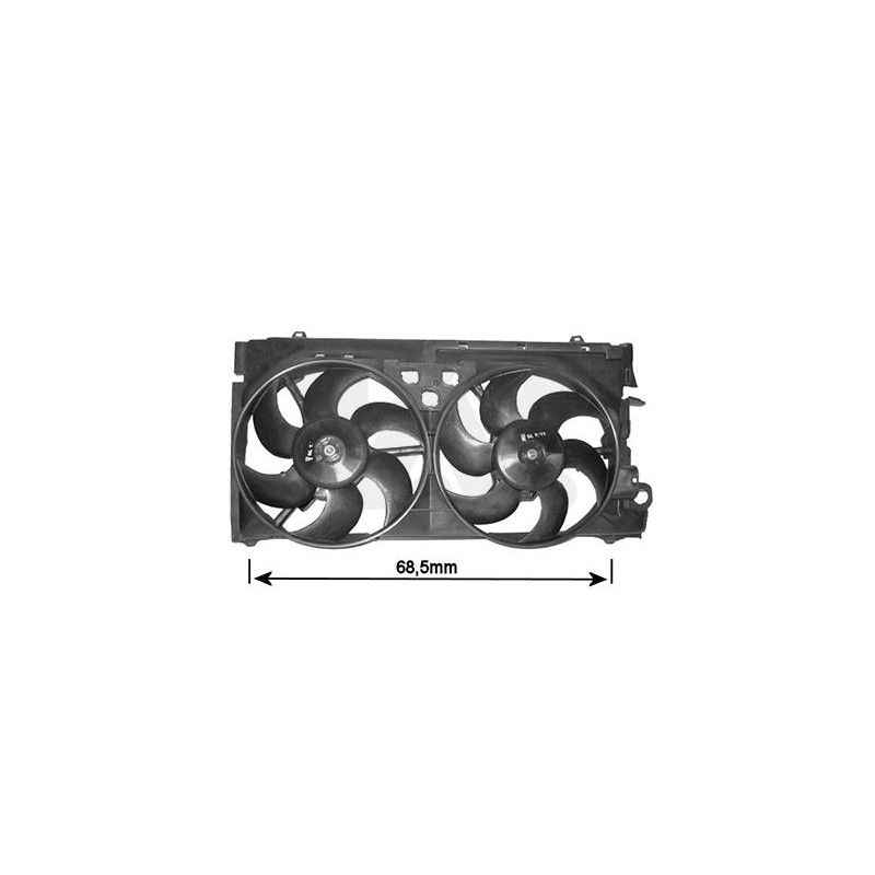 Cadre + ventilateur double