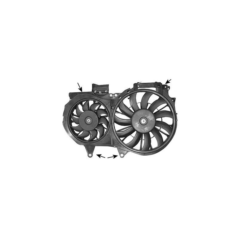 Cadre + ventilateur double