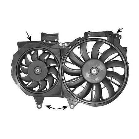 Cadre + ventilateur double