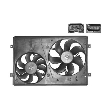 Cadre + ventilateur double