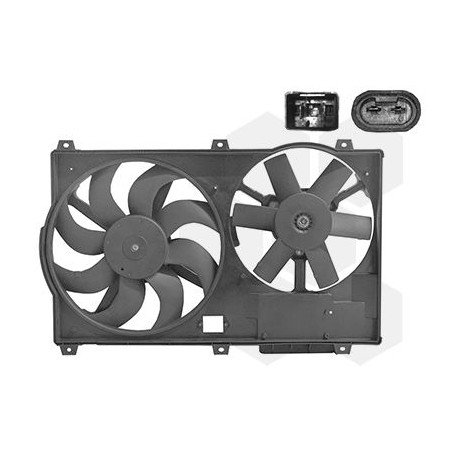 Cadre + ventilateur double