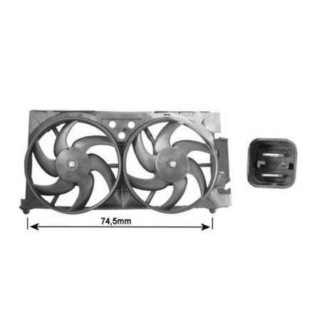 Cadre + ventilateur double